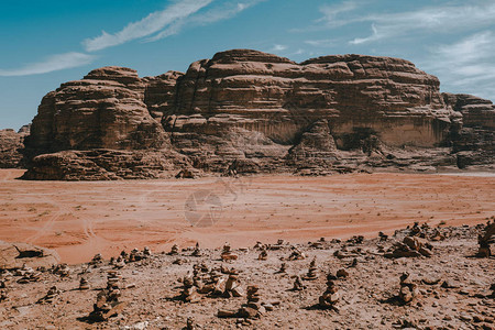 亚洲约旦沙漠景观图片
