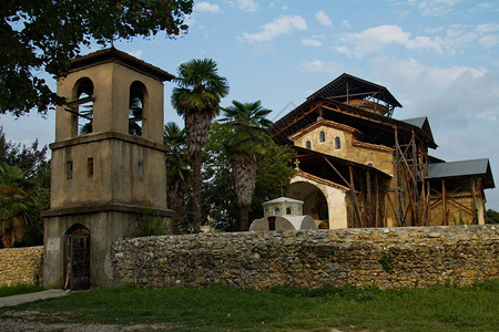 阿布哈兹山区的一座古老图片