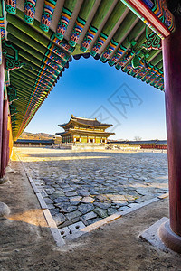 韩国首尔景福宫的美丽建筑图片