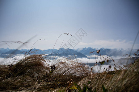 阿尔卑斯山草云和奥地利阿尔图片