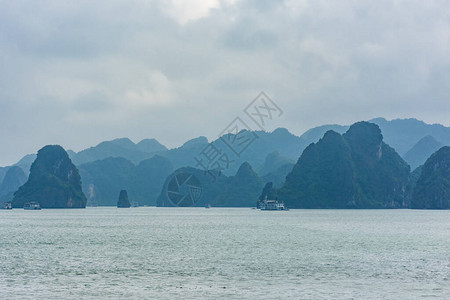 越南河隆湾美丽的风景图片