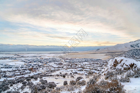 犹他州雪鹰山风景图片