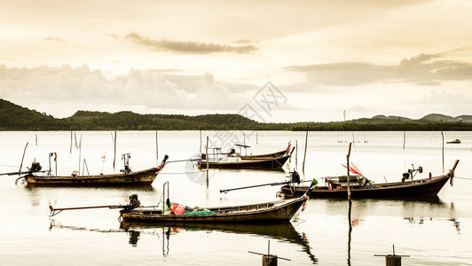 泰国安达曼海KoYaoYai岛渔村泰国长图片