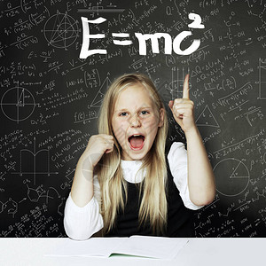 学生小女孩和科学背景儿童在科学发图片