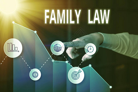 显示家庭法的书写笔记处理与家庭有关的事务的法律分图片