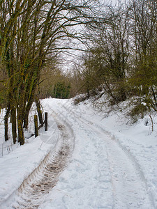 坎布塔里亚冬季的雪道图片