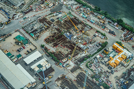香港建筑工地形象图片