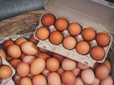 鸡蛋盒新鲜鸡蛋农产品有图片