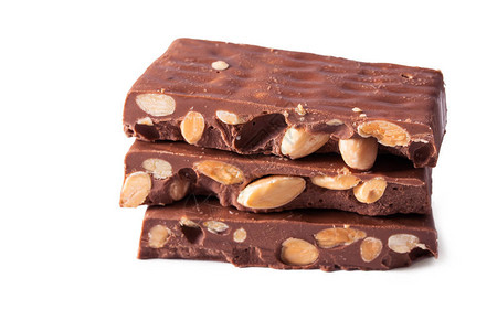 巧克力牛轧糖堆积和分离图片