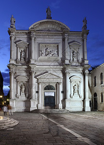 意大利威尼斯的圣罗克教堂或SaoRocc图片