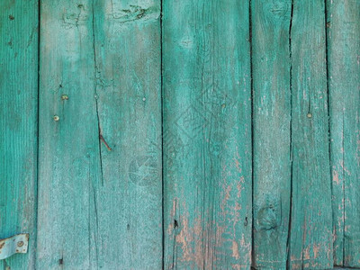 古老的油漆木材纹理木本背景绿色颜垂直板钉子贴出设计广图片