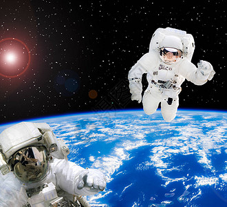 太空行走不同的宇航员外层空间美国航天局提供的这图片