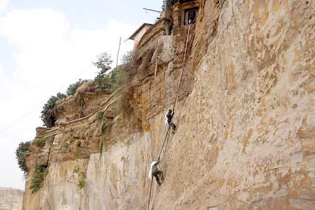 在埃塞俄比亚DebreDamo修道院高清图片