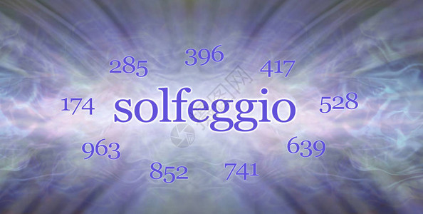 九个Solfeggio频率背景背景图片