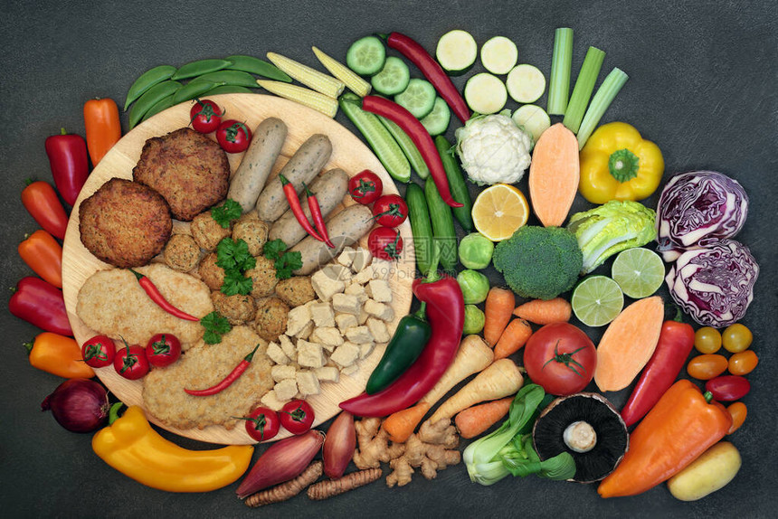 健康的素食超级食物饮食图片