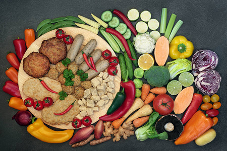 健康的素食超级食物饮食图片