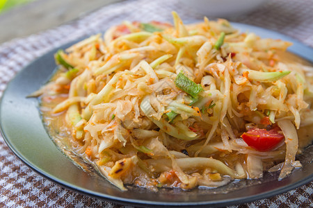 特制泰国木瓜沙拉配菜流行图片