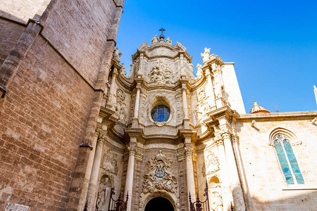 西班牙巴伦西亚圣玛丽大教堂或巴伦西亚图片