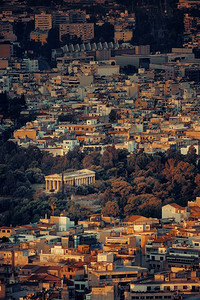 从希腊雅典的山顶观望着赫高清图片