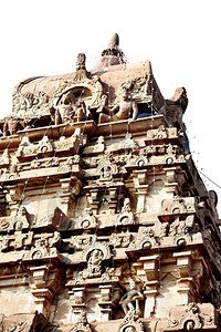 古老的寺庙位于印度APAK背景图片