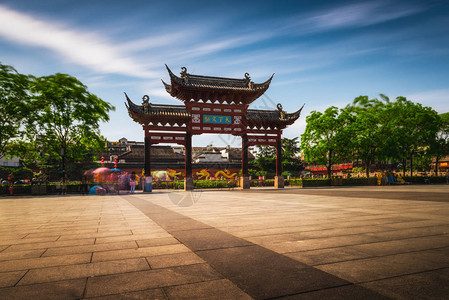 南京寺的中央大门长期暴图片
