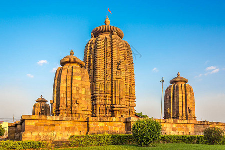 奥里萨邦印度布巴内斯瓦Bhubaneswar的布拉马斯背景