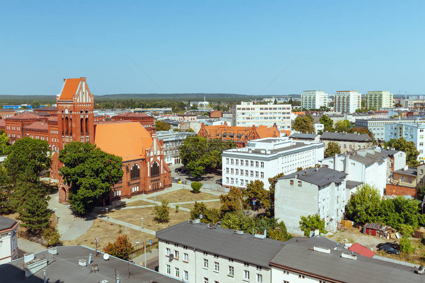 波兰的Bydgoszcz全景观o图片