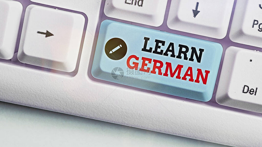 概念手写显示学习德语概念意义获得说和写德语图片