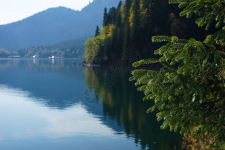 里察湖阿布哈兹瀑图片