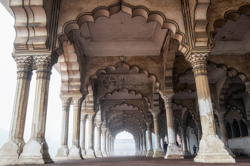 印度阿格拉市的Agra堡图片