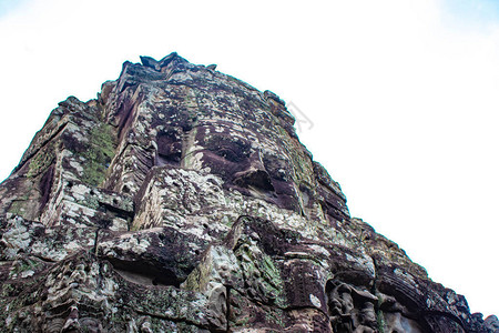 柬埔寨Bayon寺庙的石头图片