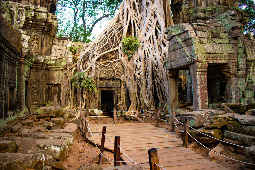 柬埔寨暹粒的佛教寺庙图片
