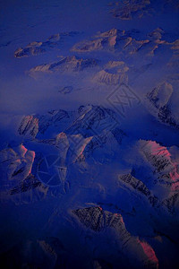 从空中俯瞰格陵兰岛图片