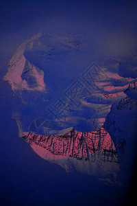 白雪皑的格陵兰鸟瞰图图片