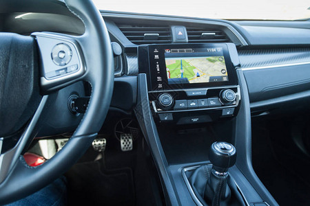 车内现代汽车全球定位系统车辆导航系统图片