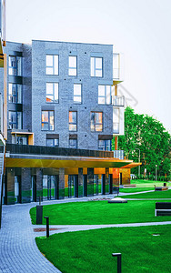欧盟现代住宅公寓建筑群图片