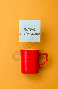 软文显示本地广告的概念手写概念含义在线付费广告匹配网页的形式功能前视咖啡杯彩色便笺背景