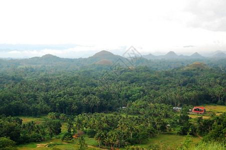 菲律宾BoholCarmen的巧克力山丘风景与图片