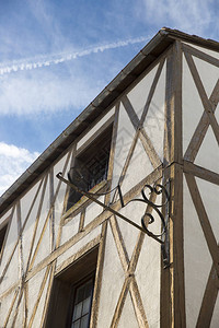 法国圣马丁德雷法国中世纪半平板法背景图片