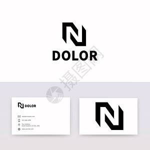 N型清洁字母标识图标志矢量设计背景图片
