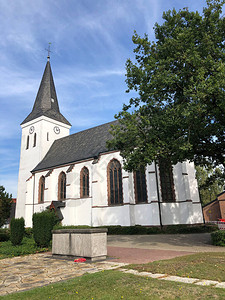 德国哈明克恩新教堂背景图片