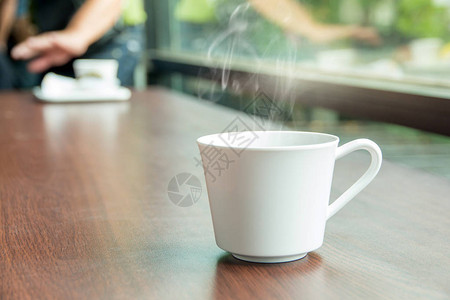 热咖啡刹车套桌上加热咖啡浓缩咖图片