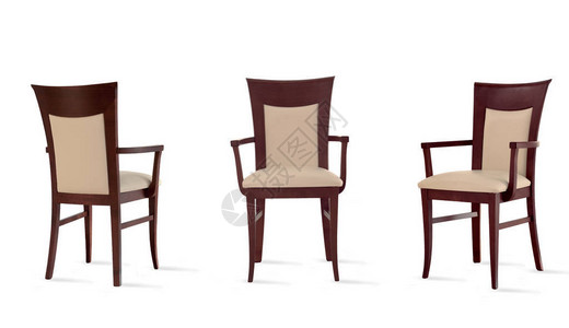 白色背景上的现代椅子背景图片