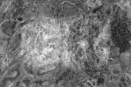 黑白旧水泥墙或地板开裂和深色大理石地面图片