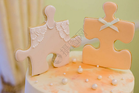婚礼蛋糕装饰拼图图片