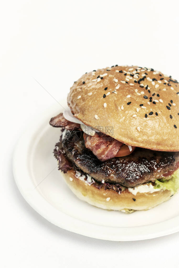 澳洲有机牛肉汉堡图片