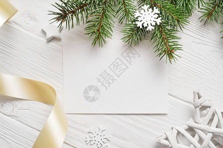 贺卡张纸的圣诞节背景与文本的地方圣诞木制背景平躺图片