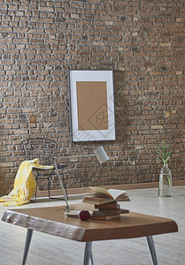 棕砖墙为内部办公室和装饰设计图片