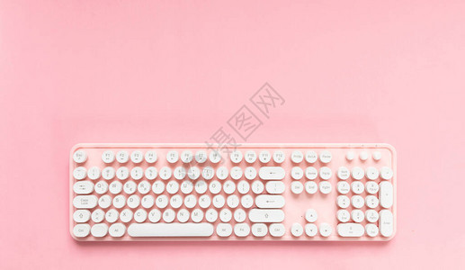粉色计算机键盘粉色图片