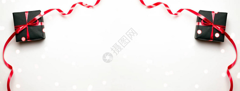 圣诞快乐和节日快乐贺卡框架横幅新年诺埃尔黄金圣诞礼物图片